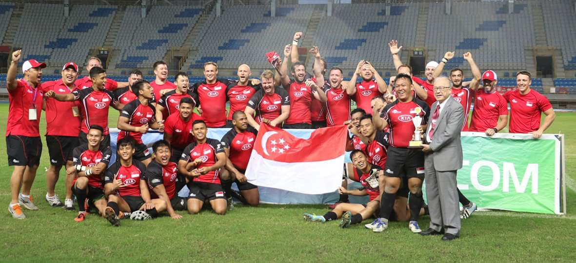 Singapore Men’s 15s Promoted to Division 1 After Beating Thailand 38-13 In The Asia Rugby Championship Division 2 Finals